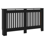 Radiator Cover 2 pcs Black 152 x 19 x 81.5cm Engineered Wood 3403232