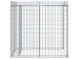 Gabion Wall for Garbage Bin 110x91x120 cm Galvanised Iron 151335
