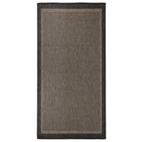 Outdoor Flatweave Rug 100x200 cm Dark Brown 340843