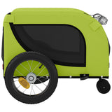 Pet Bike Trailer Green and Black Oxford Fabric and Iron 94018