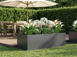 Garden Planter Anthracite 100 x 40 x 40 cm Cold-rolled Steel 8005250