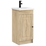 Bathroom Vanity with Sink Sonoma Oak 42 x 40 x 84.5 cm 890056
