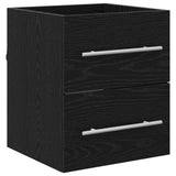 Bathroom Sink Cabinet with Drawer Black Oak 41 x 38.5 x 48 cm 3415986