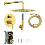 Concealed Shower System Gold Stainless Steel 201 42028993