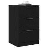 Bedside Cabinet 2 pcs Black Oak 40 x 65 x 65 cm Engineered Wood 862768