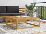 Outdoor Footstool Solid Acacia Wood White 79 x 79 x 37 cm 901529