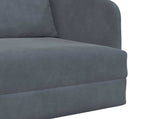 Folding Sofa Bed Dark Grey 65 x 80 x 83 cm Velvet 42030498
