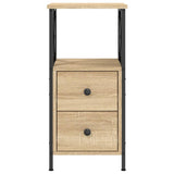 Bedside Cabinets 2 pcs Sonoma Oak 34x35,5x70 cm Engineered Wood 825946