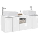 Bathroom Cabinet Set 3 pcs High Gloss White 53 x 35 x 63 cm 3405661