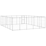 Outdoor Dog Kennel Galvanised Steel 36,3 m 3082329