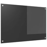 Kitchen Backsplash Dark Grey 90 x 60 cm Tempered Glass 42001246