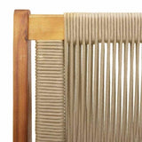 Garden Furniture Beige 122 x 78 x 73 cm Solid Acacia Wood 367825