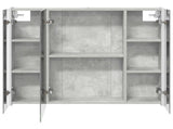 Bathroom Mirror Cabinet Concrete Grey 83.5 x 15.5 x 70 cm 889266