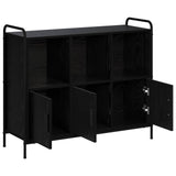 Sideboard Black Oak 97 x 33 x 81 cm Engineered Wood 8013860