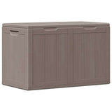 Garden Storage Box 180L Brown PP Wood Look 151231
