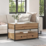Coffee Table Artisan Oak 85 x 50 x 50 cm Engineered Wood 883056