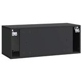 Wall-Mounted TV Cabinet Black 78.5 x 31 x 30 cm Engineered Wood 898206