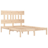 Bed Frame without Mattress 140x190 cm Solid Wood 3104718