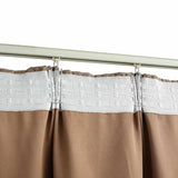 Blackout Curtains with Hooks 2 pcs Taupe 140x225 cm 134480