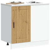 Kitchen Base Cabinet Porto Artisan Oak Engineered Wood 854307