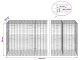 Gabion with 3.5 mm Wire and 5x10 cm Mesh 950x100x150 cm 3462949