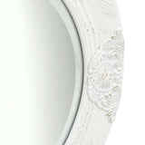Wall Mirror Baroque Style 50 cm White 320344