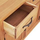 Sideboard Brown 112 x 33.5 x 70 cm Solid oak wood 247598