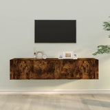 3 Piece TV Cabinet Set Smoked Oak Engineered Wood 3188419