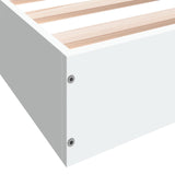 Floor Bed Frame White 80 x 200 cm Engineered Wood 8009075