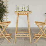 Outdoor Bar Table Square 55x55x100 cm Bamboo 4108229