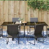 Outdoor Rug Floral ARAKIL Baby Blue and White 400 x 300 cm 42003500
