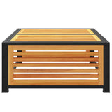 Garden Table Brown Solid Acacia wood 68x68x30 cm Durable 367644