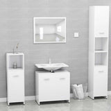 Bathroom Cabinet White 60x33x61 cm Engineered Wood 802570