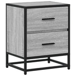 ZNTS Bedside Cabinet Grey Sonoma 40x31x50 cm Engineered Wood 848680