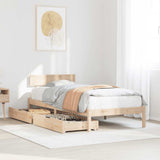 Bed Frame without Mattress 90x200 cm Solid Wood Pine 3301508