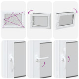 Basement Window RISOR 80x60 cm Tilt&Turn DIN Right White 4108310