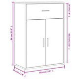 Sideboards 2 pcs Concrete Grey 60x30x84 cm Engineered Wood 3276598