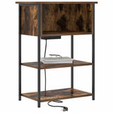 Bedside Cabinet Smoked Oak 55 x 31 x 76 cm Engineered Wood 859502