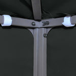 2-Tier Gazebo Top Cover 310 g/m² 4x3 m Black 312075