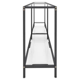 Console Table Transparent 180x35x75.5 cm Tempered Glass 331702