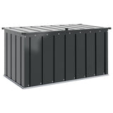 Garden Storage Box Black 101 x 56.5 x 50 cm Steel 42011277