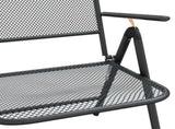 Folding Garden Chair Set of 4 Anthracite 317341