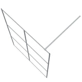 Walk-in Shower Wall Silver 140x195 cm Clear ESG Glass 152119