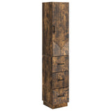 Cabinet Set 2 pcs Smoked Oak 33 x 34.5 x 87 cm Engineered Wood 3416813