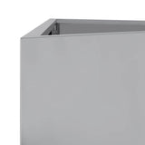 Garden Planter Triangular 30x26x75 cm Galvanized Steel 851153