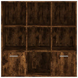 815447 Book Cabinet Smoked Oak 98x30x98 cm
