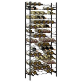 Wine Rack for 96 Bottles Black Iron 325923