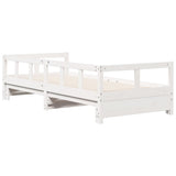 Daybed without Mattress White 90x200 cm Solid Wood Pine 854953