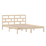 3101228 Bed Frame without Mattress Solid Wood 160x200 cm