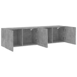 TV Cabinets Wall-mounted 2 pcs Concrete Grey 80x30x41 cm 836959